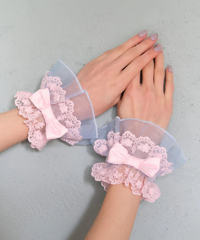 organdy frill wrist cuffs