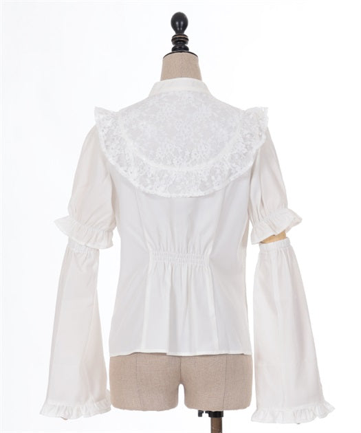 Chinese Button Blouse With Arm Covers