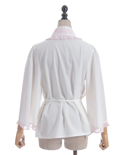 Lace Collar Japanese Style Blouse