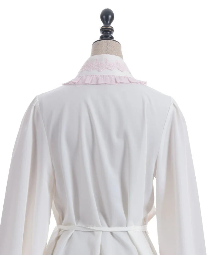 lace collar japanese style blouse