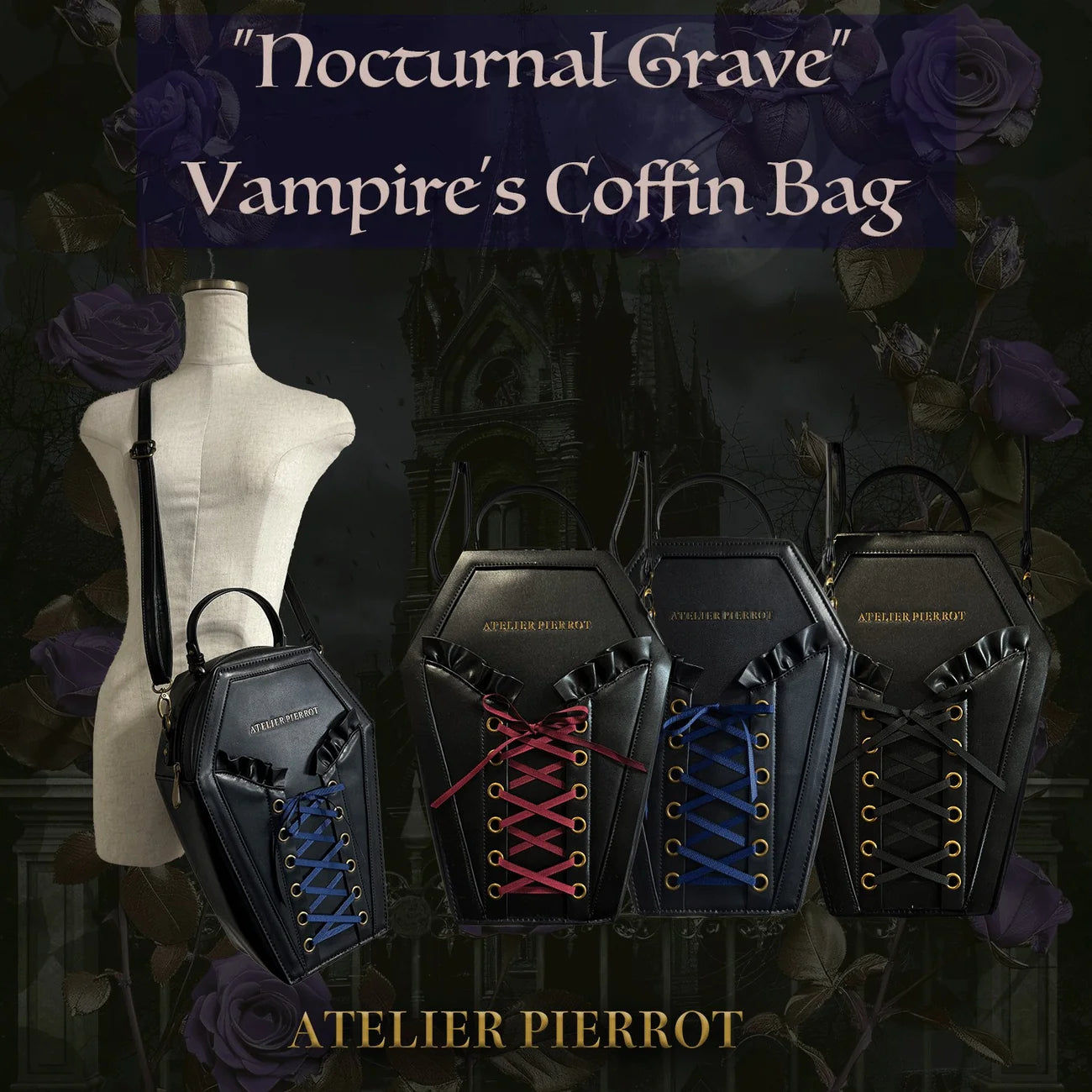 nocturnal grave vampire's coffin bag