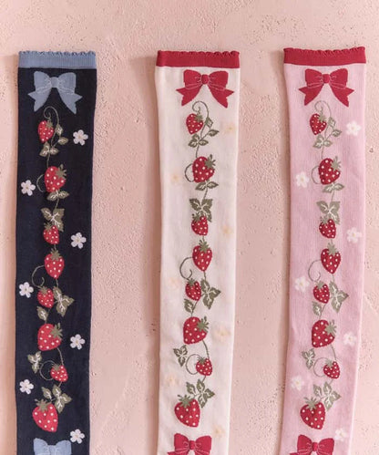 Strawberry Pattern Over-knee Socks