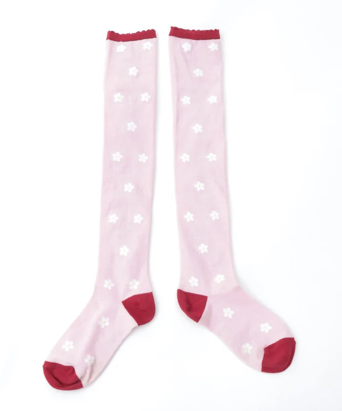 strawberry pattern over-knee socks