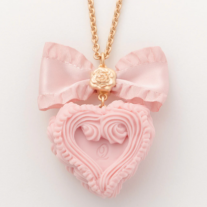 Sweet Dreamy Strawberry Cake Necklace