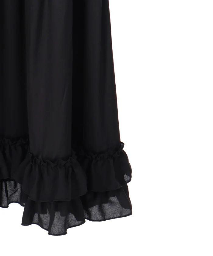 long frill pettiskirt black