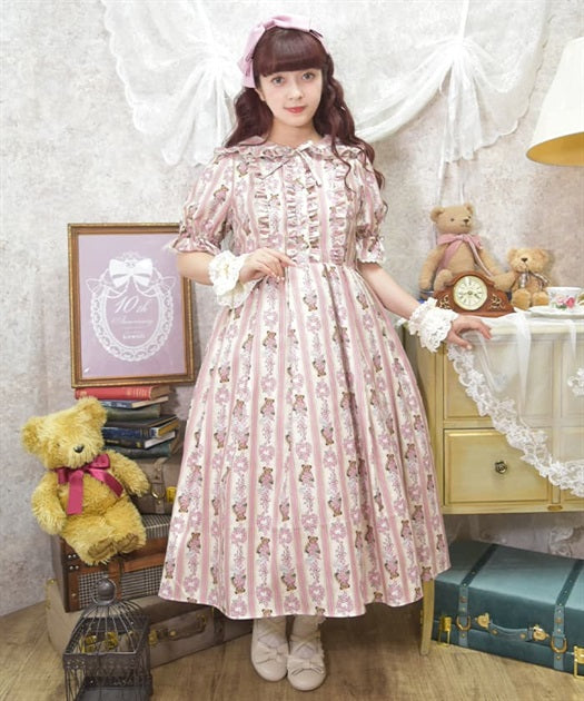 Rosy Bear Pattern Dress