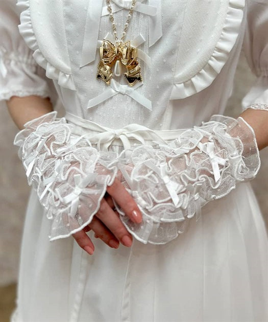 Petite Ribbon Tulle Cuffs