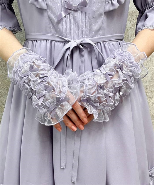 Petite Ribbon Tulle Cuffs