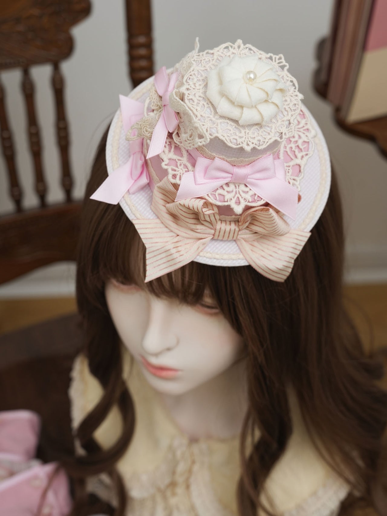 chantilly cream patisserie decoration cake hat