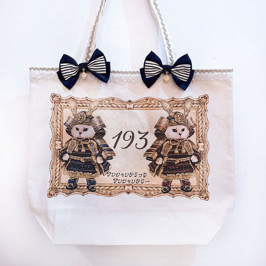 [Special Ver.] Large tote bag ~193 ~The story of twin kittens wearing gorgeous armor~
