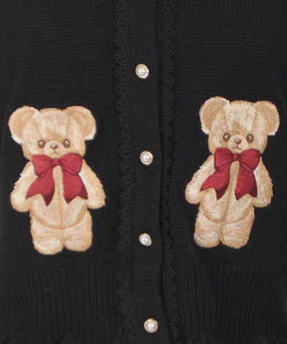 Fluffy Bear Knit Cardigan