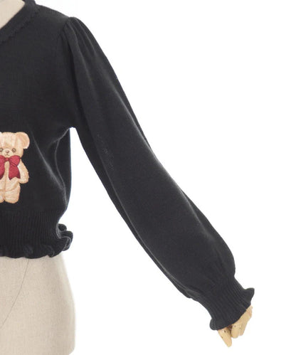 Fluffy Bear Knit Cardigan