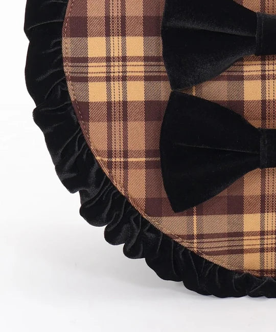 tartan plaid heart bag