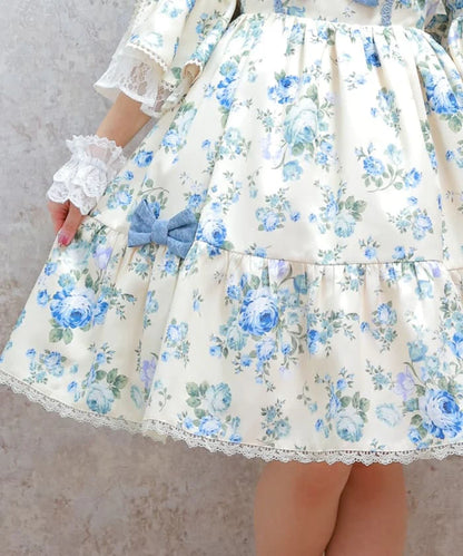 Antique Rose Pattern Dress