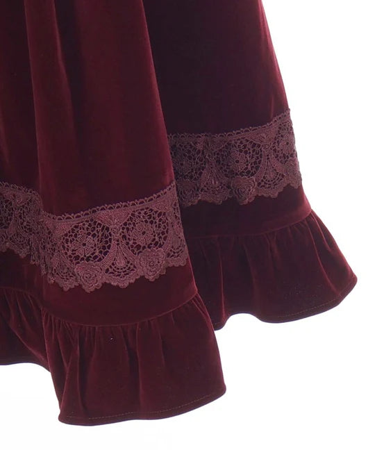 velvet doll skirt