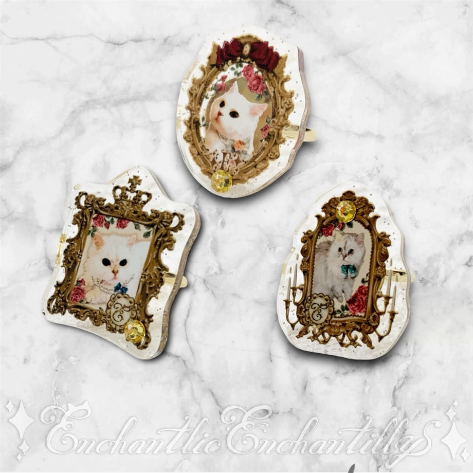 Dolled Up Ring: Cat Princess Portrait