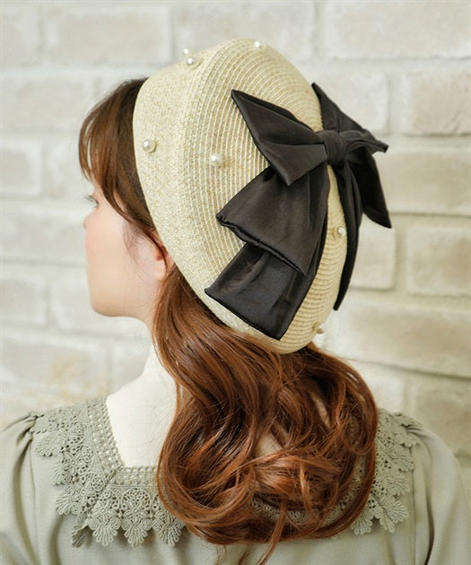 ribbon summer beret