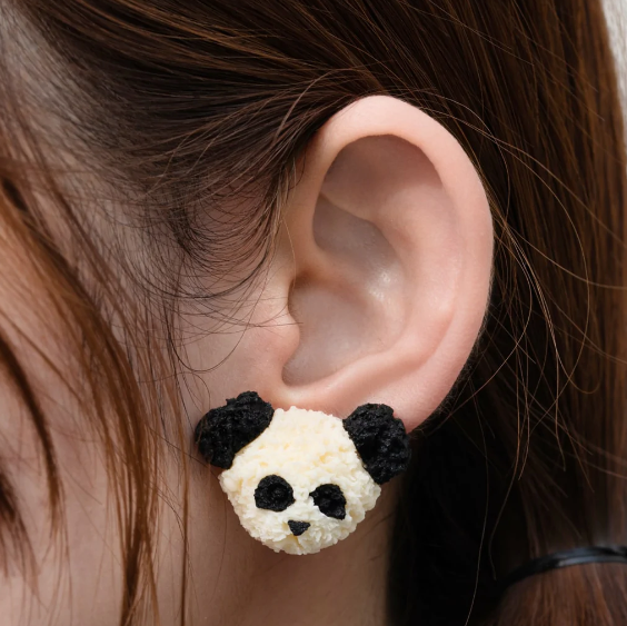 Sterling Silver Black and White Panda Stud Earrings 60258997  Online  Jewellery And Watches  Silver Chic